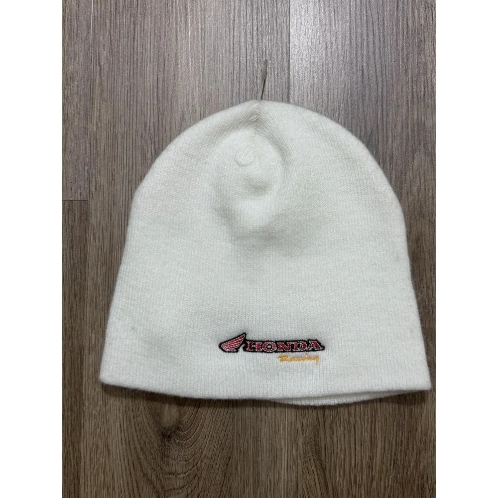 Vintage Honda Racing Woody Woodpecker Flame Beanie One Size